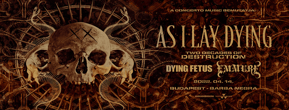 AS I LAY DYING | Two Decades Of Destruction Europe 2022 - VIP Ticket