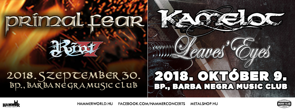 PRIMAL FEAR + KAMELOT Kombinált Bérlet