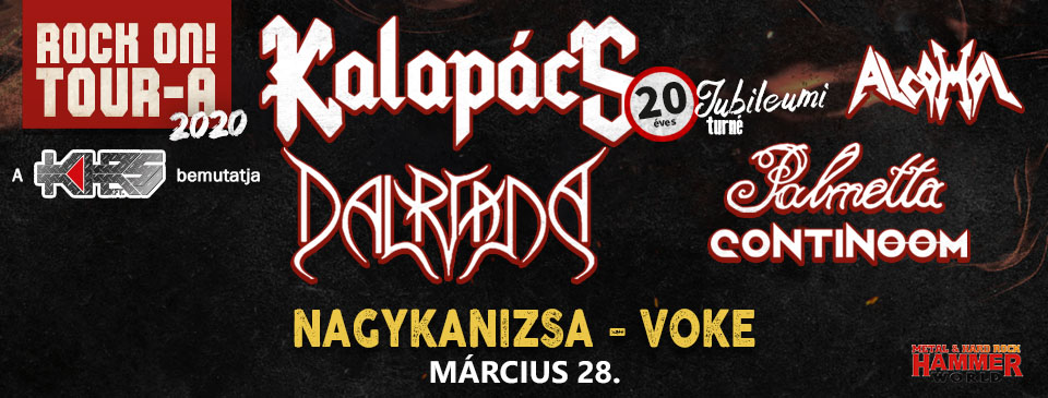 ELHALASZTVA - Rock On! TOUR-A 2020 - Nagykanizsa